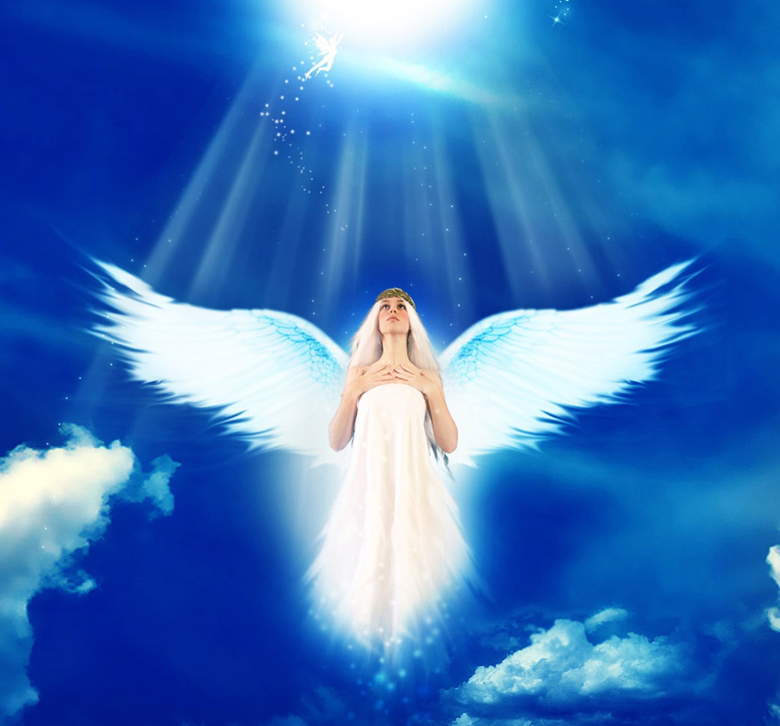 Ангел хранитель в небе